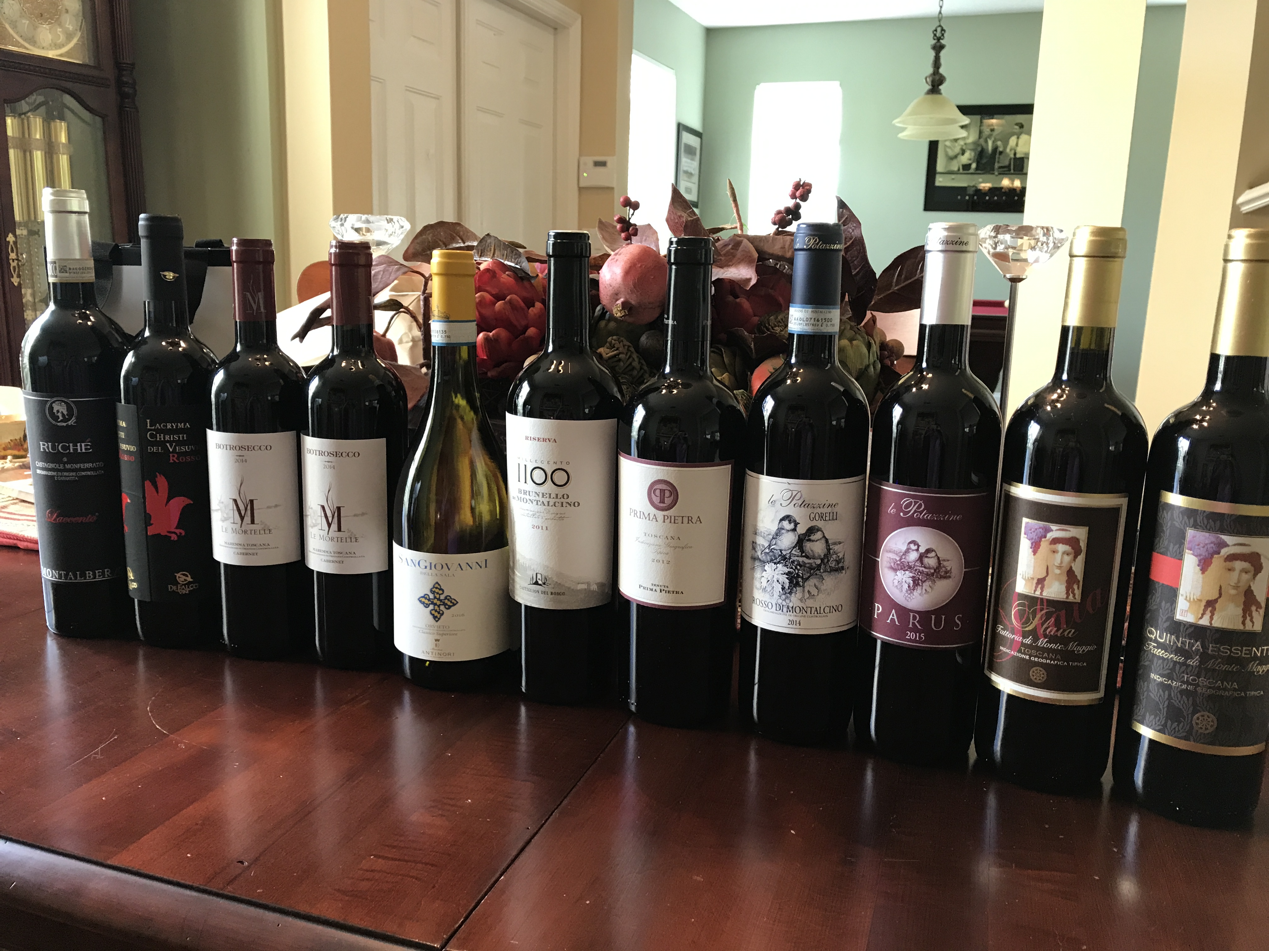 Wine tash from Italy - June 2017