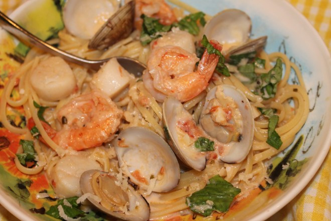 Scrumptious Seafood Pasta Dish 