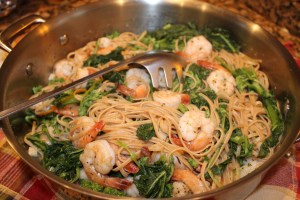 PorkChopsSpaghettiShrimpFoodie 012