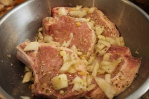 PorkChopsSpaghettiShrimpFoodie 003