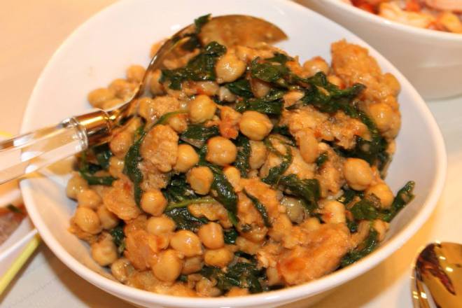 Espinacas y Garbanzos 