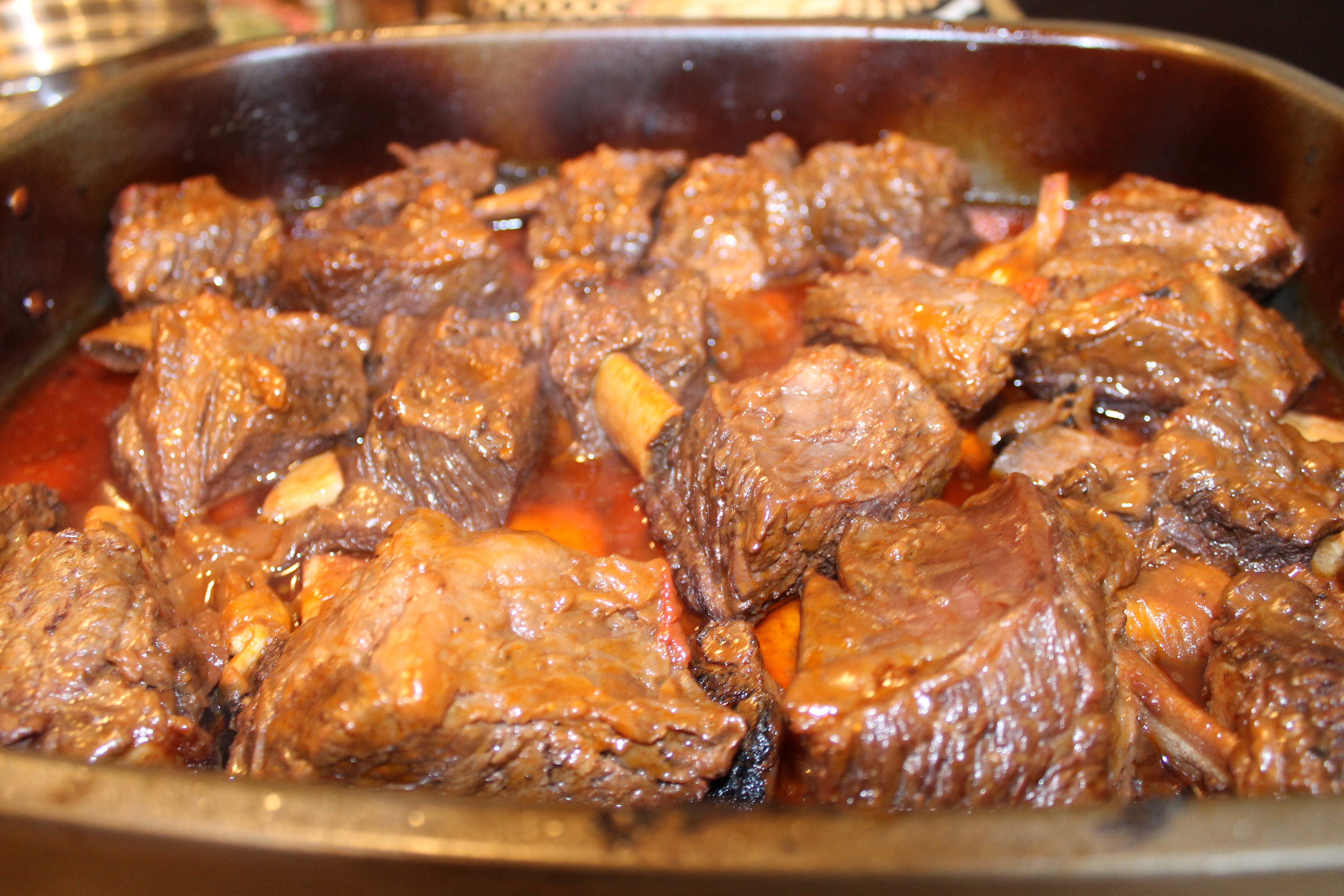 Beef Short Ribs braised in Red Wine 