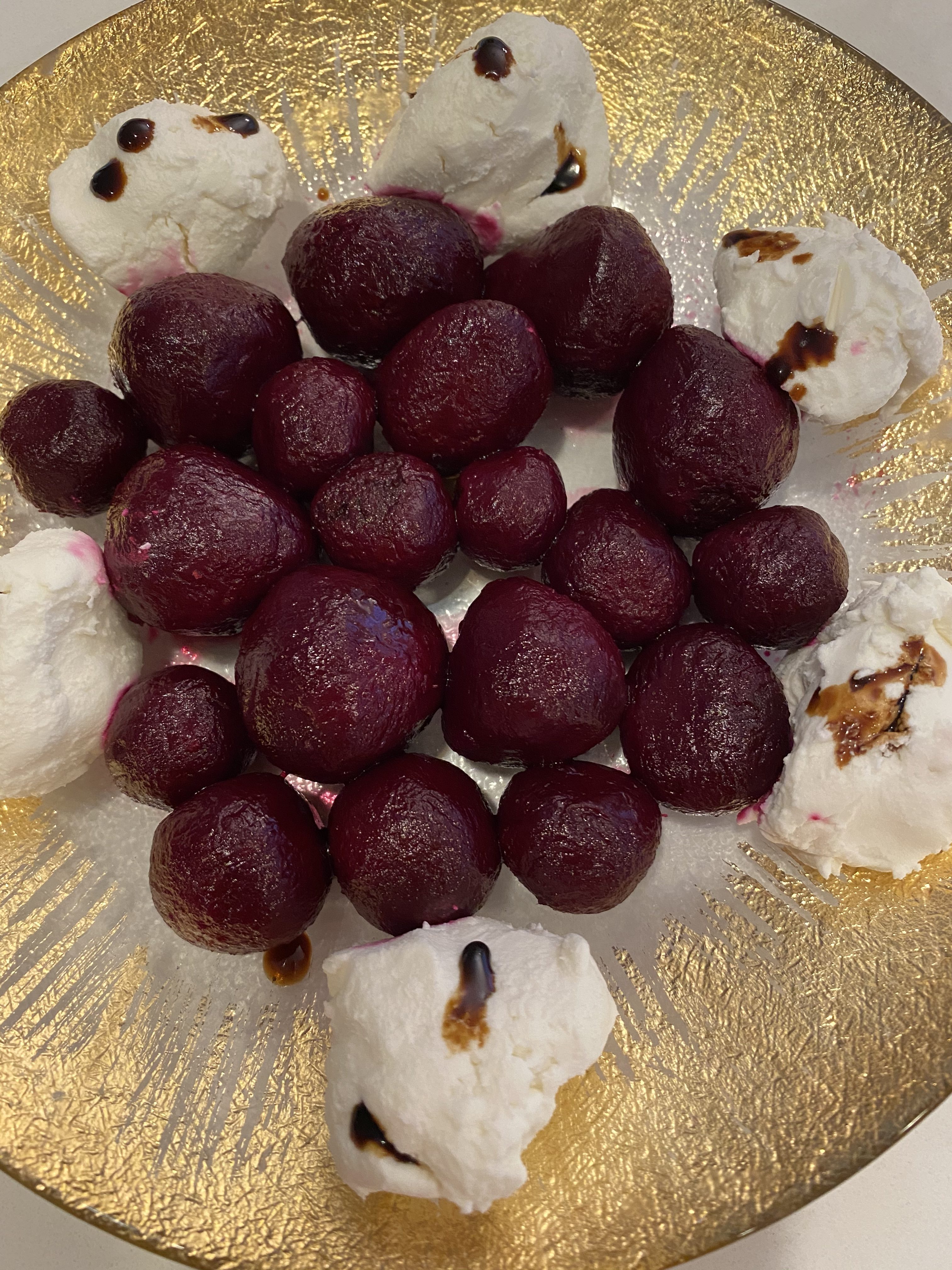 Beets and goat salad