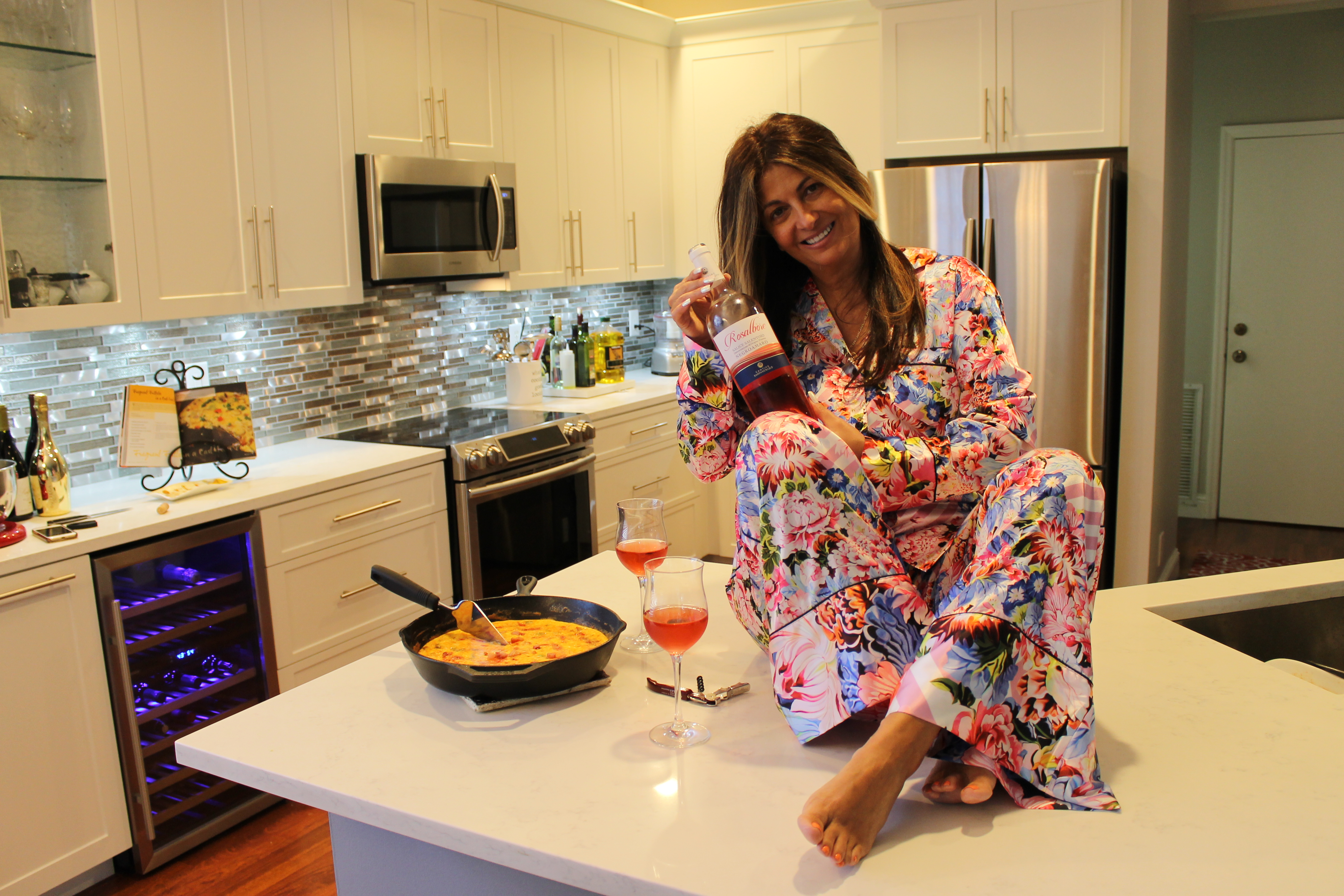 Salice Salentino Negroamaro Rosato paired with frittata 