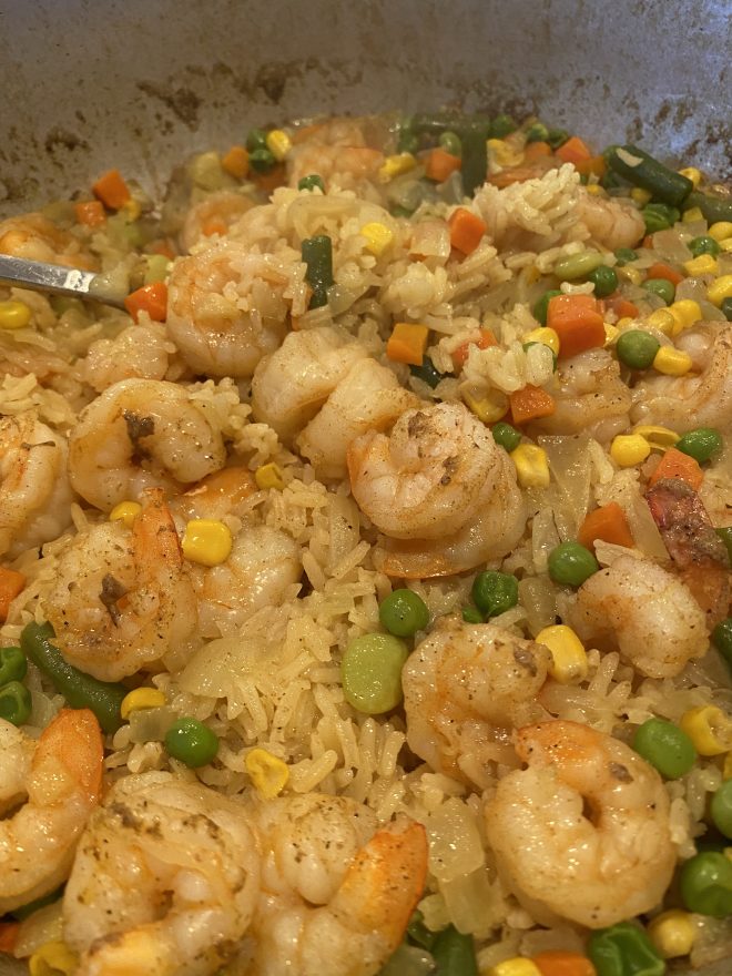 Curry Shrimp with Rice