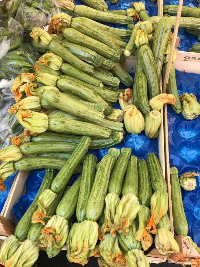 Zucchini in Naples, Italy 